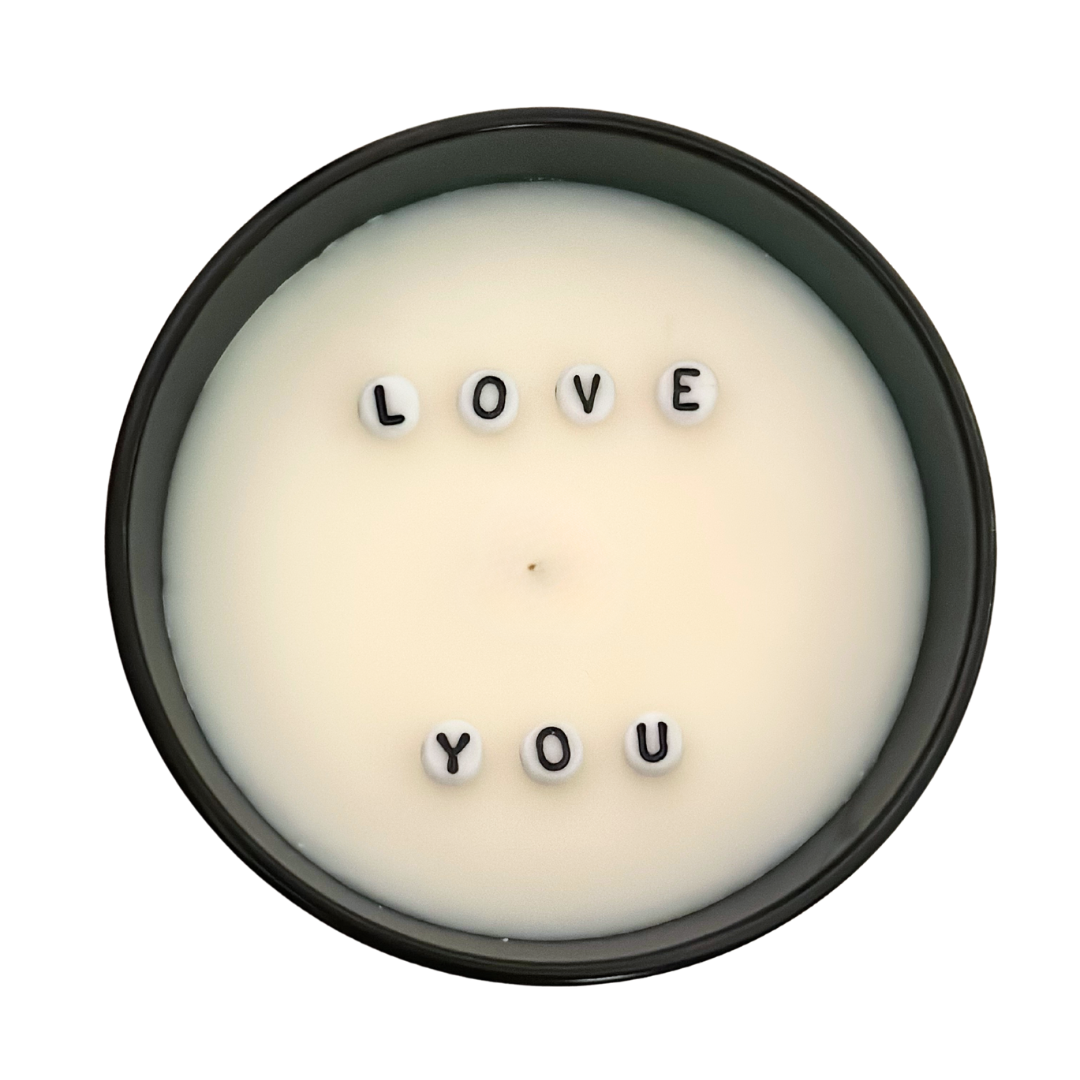 Hidden message candle